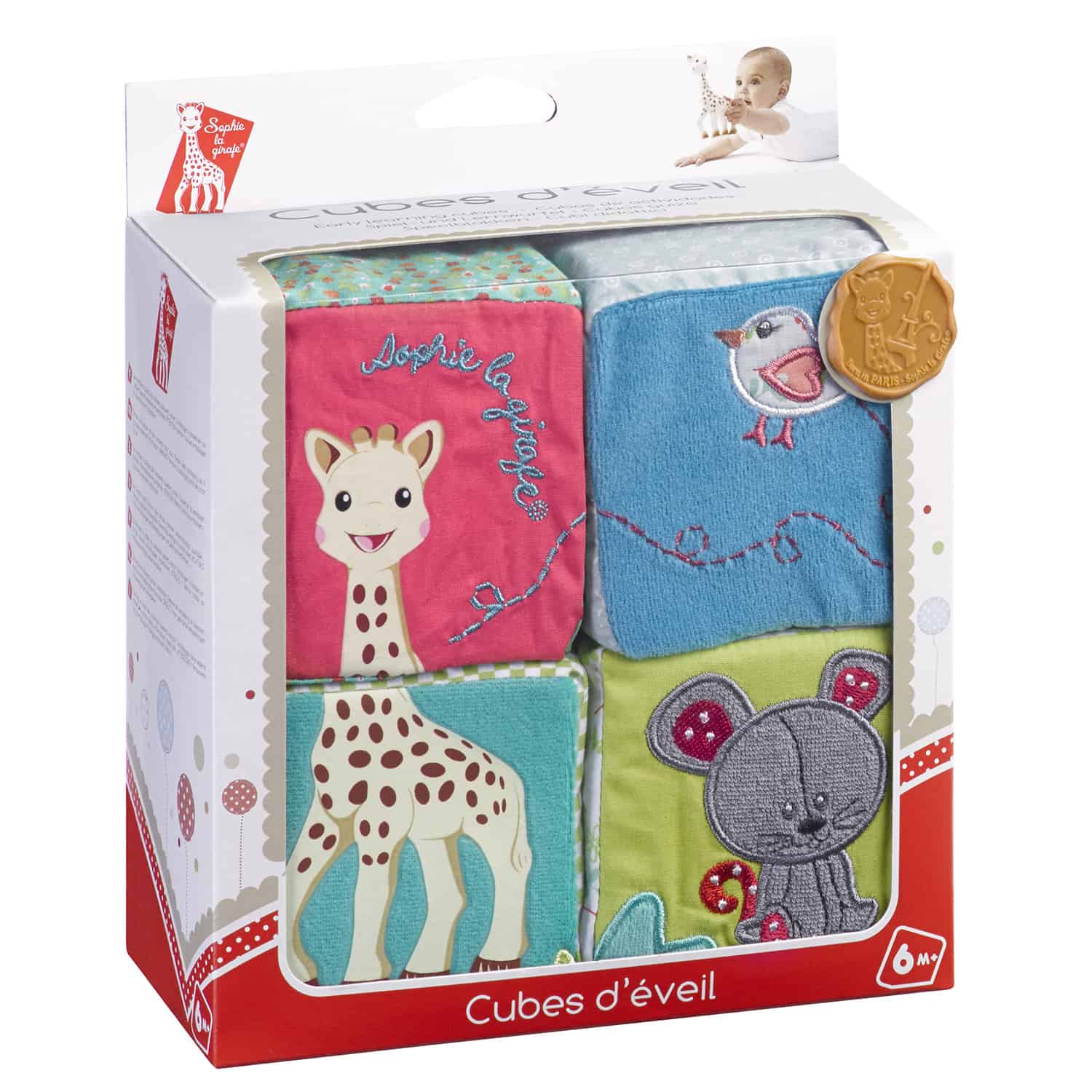 Cubi multiattività in tessuto Sophie la girafe® - Sophie la Giraffa